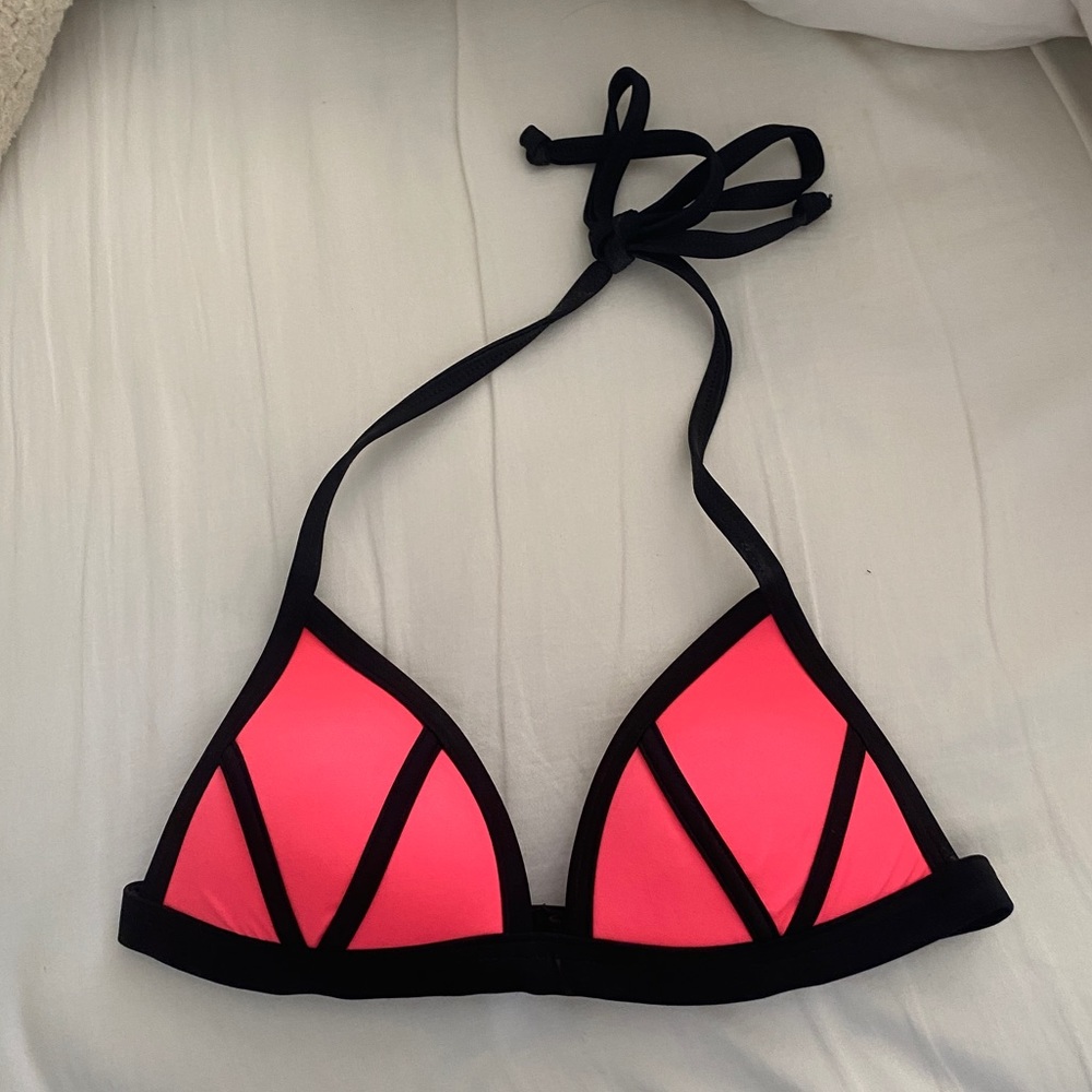Victoria’s Secret pink triangle bikini top